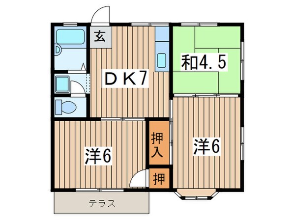 サンリバ－纒の物件間取画像